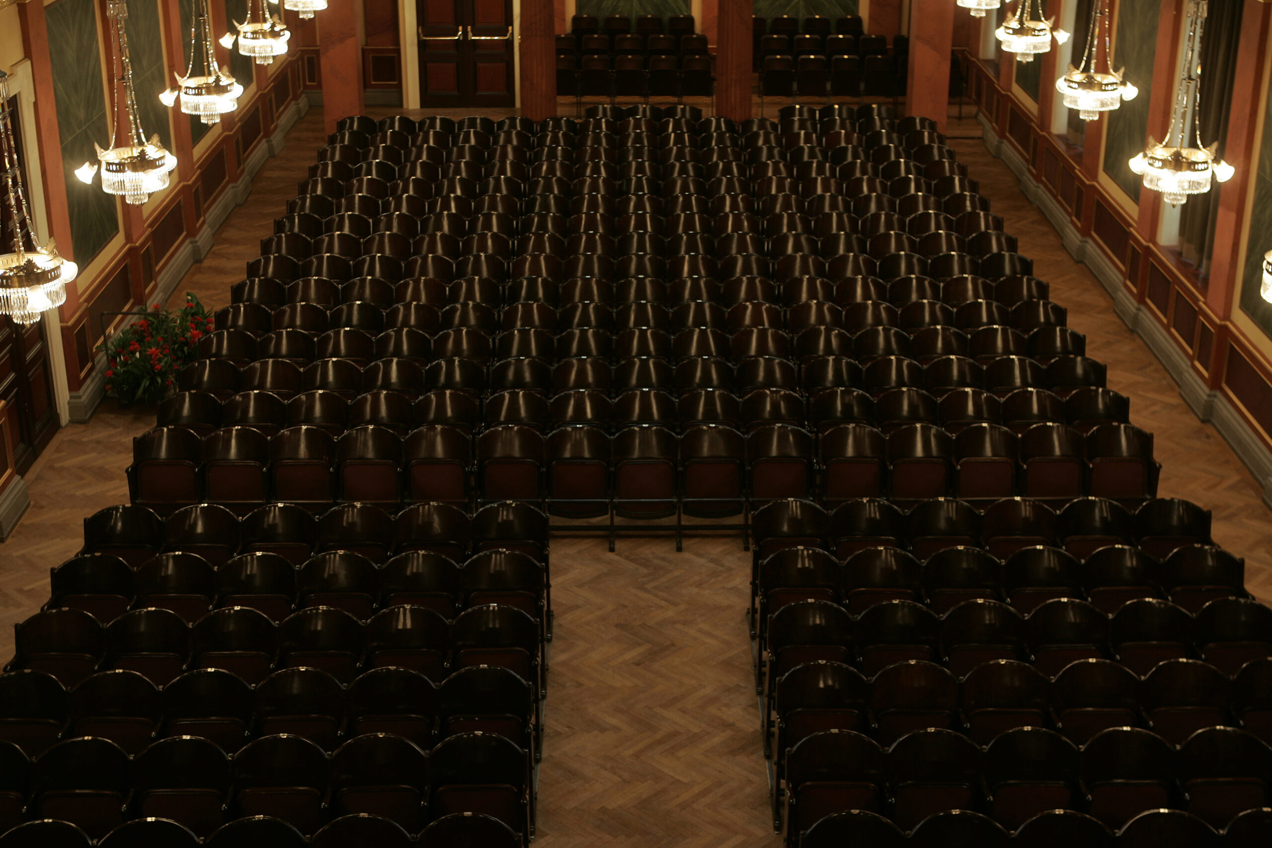 Musikverein Wien, Brahms-Saal, Sitzreihen, Architektur, leer, Innenansicht